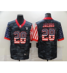 Men's Oakland Raiders #28 Josh Jacobs Camo Flag Nike Limited Jersey Men's Oakland Raiders #28 Josh Jacobs Camo Flag Nike Limited Jersey
