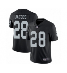 Youth Oakland Raiders #28 Josh Jacobs Black Team Color Vapor Untouchable Elite Player Football Jersey