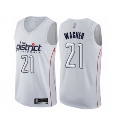 Youth Washington Wizards #21 Moritz Wagner Swingman White Basketball Jersey - City Edition