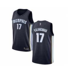 Women's Memphis Grizzlies #17 Jonas Valanciunas Authentic Navy Blue Basketball Jersey - Icon Edition