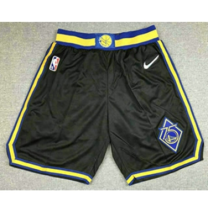 Men's Golden State Warriors Black 2022 Nike City Edition Stitched Swingman Shorts