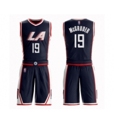 Men's Los Angeles Clippers #19 Rodney McGruder Swingman Navy Blue Basketball Suit Jersey - City Edition