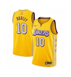 Youth Los Angeles Lakers #10 Jared Dudley Swingman Gold Basketball Jersey - 2019-20 City Edition