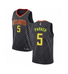 Youth Atlanta Hawks #5 Jabari Parker Swingman Black Basketball Jersey - Icon Edition