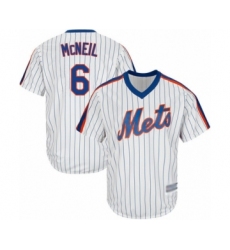 Men's New York Mets #6 Jeff McNeil Replica White Alternate Cool Base Baseball Jersey