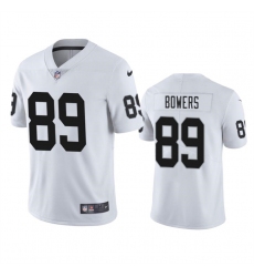 Men's Las Vegas Raiders #89 Brock Bowers White 2024 Draft Vapor Football Stitched Jersey