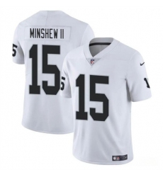 Youth Las Vegas Raiders #15 Gardner Minshew II White Vapor Untouchable Football Stitched Jersey