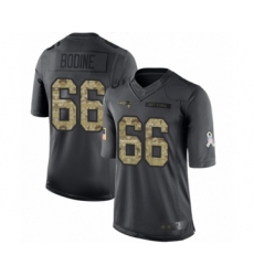 Youth New England Patriots #66 Russell Bodine Limited Black 2016 Salute to Service Football Jersey