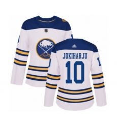 Women's Buffalo Sabres #10 Henri Jokiharju Authentic White 2018 Winter Classic Hockey Jersey