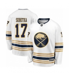 Youth Buffalo Sabres #17 Vladimir Sobotka Fanatics Branded White 50th Season Breakaway Hockey Jersey
