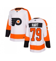 Youth Philadelphia Flyers #79 Carter Hart Authentic White Away Hockey Jersey