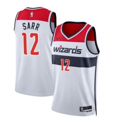 Men's Washington Wizards #12 Alexandre Sarr White Association Edition Stitched Basketball Jersey