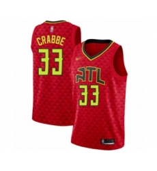 Women's Atlanta Hawks #33 Allen Crabbe Authentic Red Basketball Jersey Statement Edition