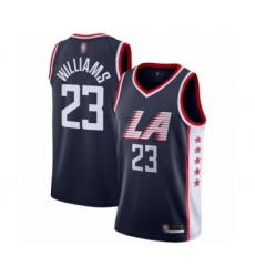 Men's Los Angeles Clippers #23 Lou Williams Swingman Navy Blue Basketball Jersey - City Edition