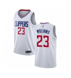 Men's Los Angeles Clippers #23 Lou Williams Swingman White Basketball Jersey - Association Edition