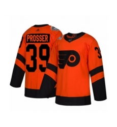Men's Philadelphia Flyers #39 Nate Prosser Authentic Orange 2019 Stadium Series Hockey Jersey