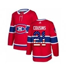 Youth Montreal Canadiens #32 Christian Folin Authentic Red Home Hockey Jersey