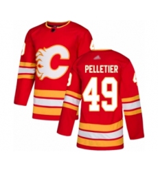 Youth Calgary Flames #49 Jakob Pelletier Authentic Red Alternate Hockey Jersey