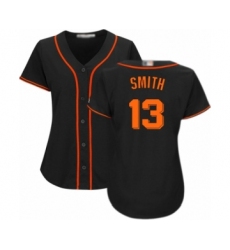 Women's San Francisco Giants #13 Will Smith Authentic Black Alternate Cool Base Baseball Jersey