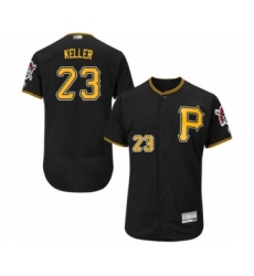 Men's Pittsburgh Pirates #23 Mitch Keller Black Alternate Flex Base Authentic Collection Baseball Player Jersey