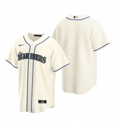 Men's Nike Seattle Mariners Blank Cream Alternate Stitched Baseball Jersey