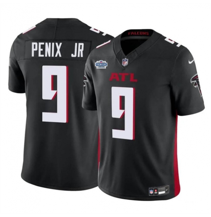 Men's Atlanta Falcons #9 Michael Penix Jr Black 2024 With Draft F.U.S.E Vapor Untouchable Limited Stitched Football Jersey