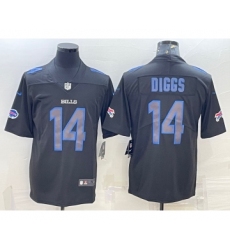 Men's Buffalo Bills #14 Stefon Diggs Black 2022 Fashion Impact Black Color Rush Stitched Nike Limited Jersey