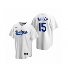 Men's Los Angeles Dodgers #15 Bobby Miller White 2020 MLB Draft Replica Home Jersey