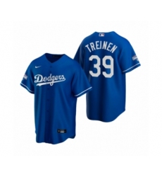 Men's Los Angeles Dodgers #39 Blake Treinen Royal 2020 World Series Champions Replica Jersey