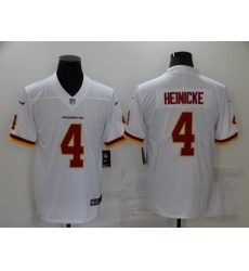 Men's Washington Football Team #4 Taylor Heinicke White Nike Burgundy Limited Jersey