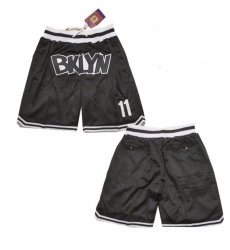 Men's Brooklyn Nets Black Mitchell&Ness Shorts (Run Small)