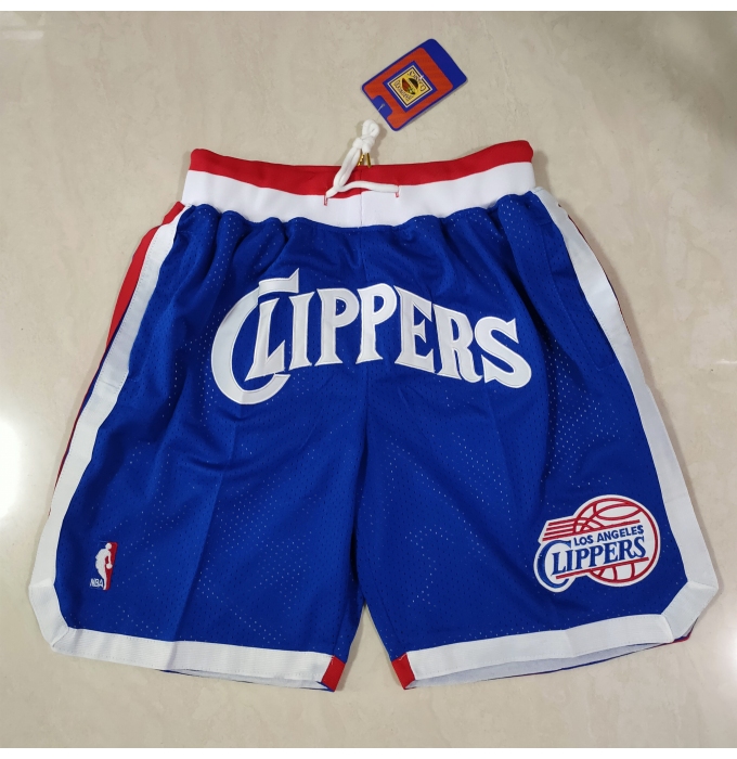 Men's Los Angeles Clippers Colorful blue pockets Shorts