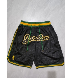 Men's Los Angeles Lakers Black Green Shorts