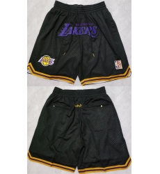 Men's Los Angeles Lakers Black Shorts