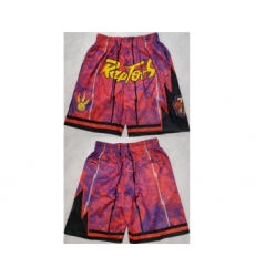 Men's Toronto Raptors Red Mitchell&Ness Shorts (Run Small)