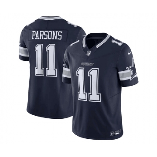 Men's Nike Dallas Cowboys #11 Micah Parsons Navy 2023 F.U.S.E. Limited Stitched Football Jersey
