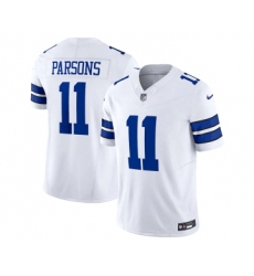 Men's Nike Dallas Cowboys #11 Micah Parsons White 2023 F.U.S.E. Limited Stitched Football Jersey