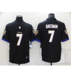 Men's Baltimore Ravens #7 Rashod Bateman Nike Black Draft First Round Pick Leopard Jersey