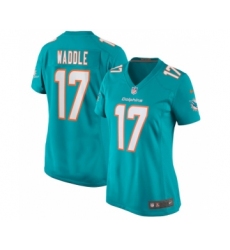 Women's Nike Miami Dolphins #17 Jaylen Waddle Green Aqua Stitched Jersey