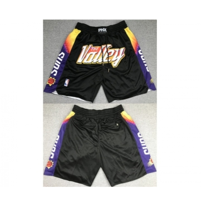 Men's Phoenix Suns Black Shorts (Run Small)