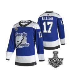 Men's Adidas Lightning #17 Alex Killorn Blue Authentic 2021 Stanley Cup Jersey