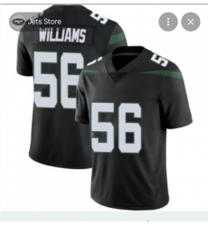 Men's New York Jets #56 Quincy Williams Nike Gotham Black Limited Jersey