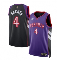 Unisex Nike Scottie Barnes Purple #4 Toronto Raptors 2024-25 Swingman Jersey - Classic Edition