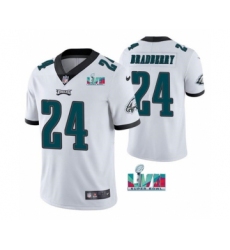 Men's Philadelphia Eagles #24 James Bradberry White Super Bowl LVII Vapor Untouchable Limited Stitched Jersey