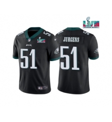 Men's Philadelphia Eagles #51 Cam Jurgens Black Super Bowl LVII Vapor Untouchable Limited Stitched Jersey