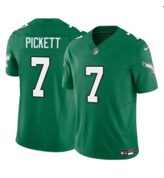 Men's Philadelphia Eagles #7 Kenny Pickett Green 2023 F.U.S.E Throwback Vapor Untouchable Limited Football Stitched Jersey