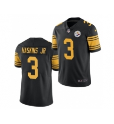 Men's Pittsburgh Steelers #3 Dwayne Haskins Jr. Black Color Rush Limited Stitched Jersey