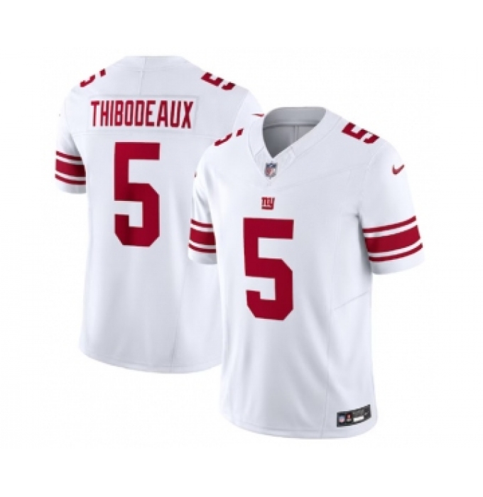 Men's Nike New York Giants #5 Kayvon Thibodeaux White 2023 F.U.S.E. Vapor Untouchable Limited Stitched Jersey