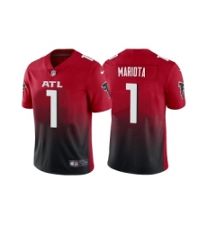 Men's Atlanta Falcons #1 Marcus Mariota Red Black Vapor Untouchable Limited Stitched Jersey