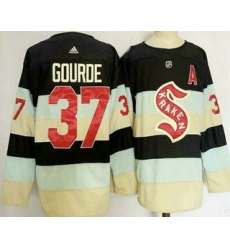 Men's Seattle Kraken #37 Yanni Gourde Navy 2024 Winter Classic Authentic Jersey